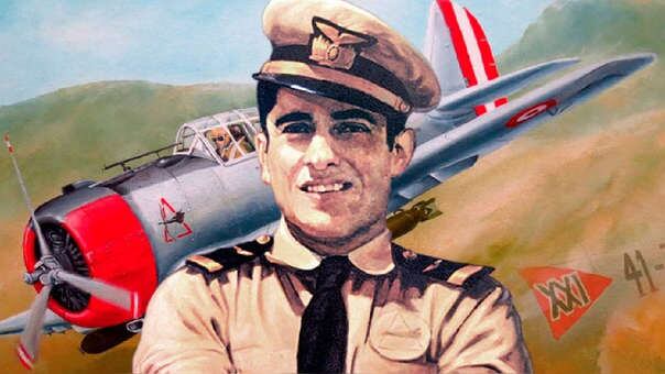 José Abelardo Quiñones, Patrono de los Aviadores Militares, por ofrecer su vida a la causa nacional en la Batalla de Zarumilla. (Foto: El Peruano)