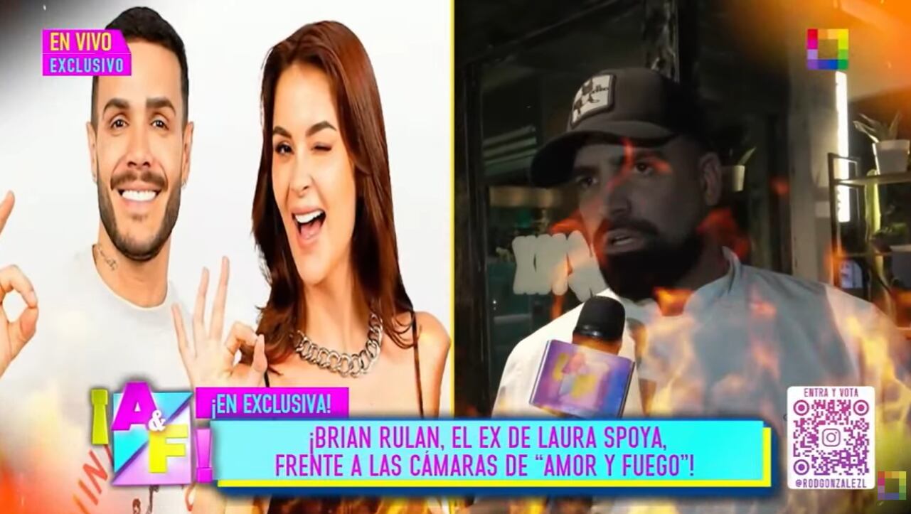 Brian Rullan asegura que jamás pensó que entre Laura Spoya y Mario Irivarren haya habido algo.