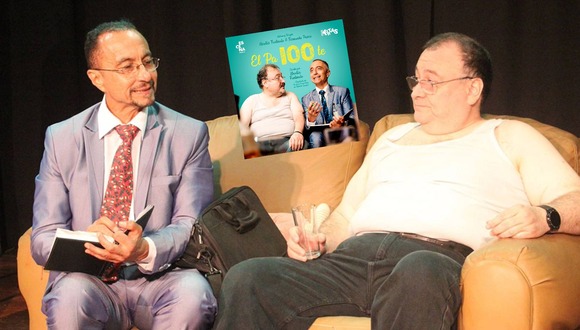 Nicolás Fantinato y Fernando Pasco juntos en obra teatral "El Pa100te".