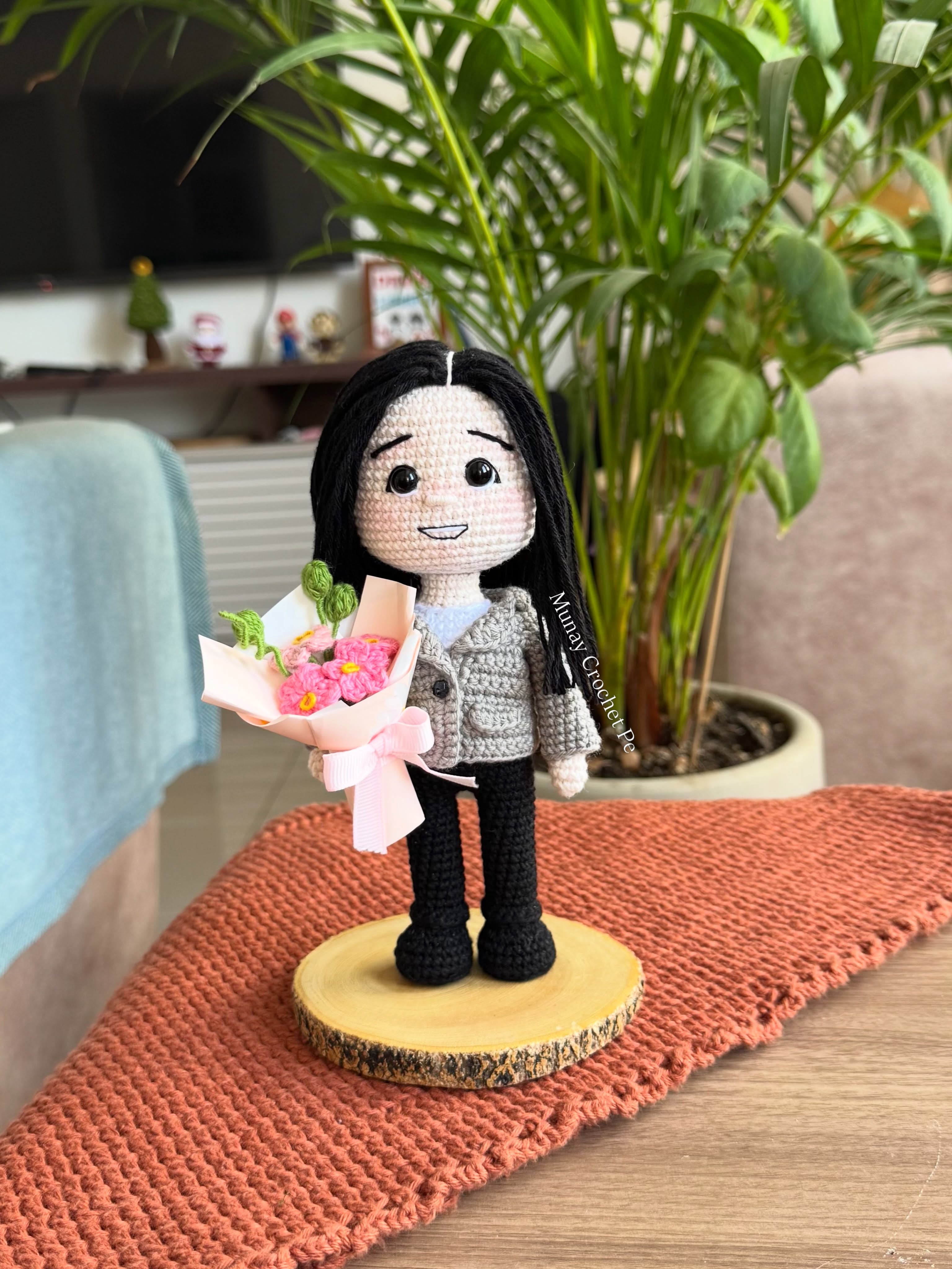 Aprendió a tejer con su mamá y hoy tiene un negocio de amigurumis. Foto: Archivo Laura Lustre.