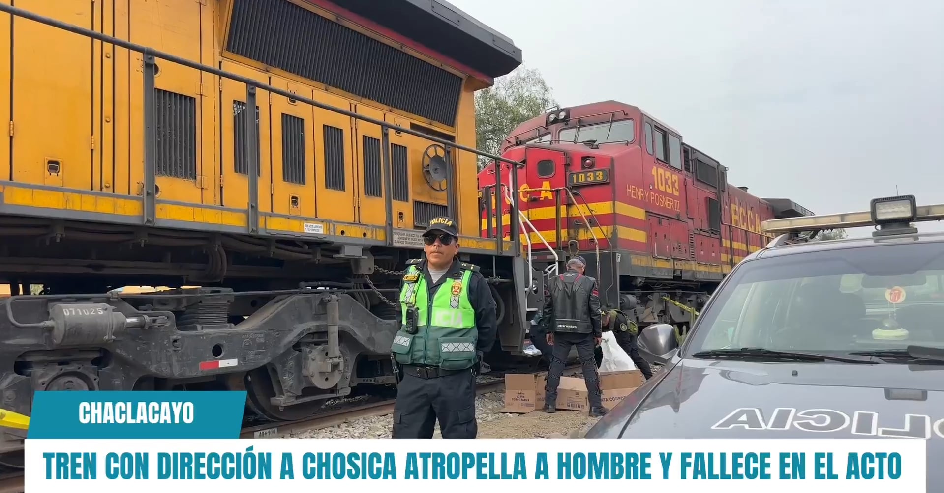 Hombre pierde la vida luego que tren lo atropellara. Foto: (Liseth Informa)