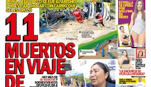 ONCE MUERTOS EN VIAJE DE PROMOCIÓN