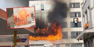 Voraz incendio, código 4, se registra en edificio en el Rímac.