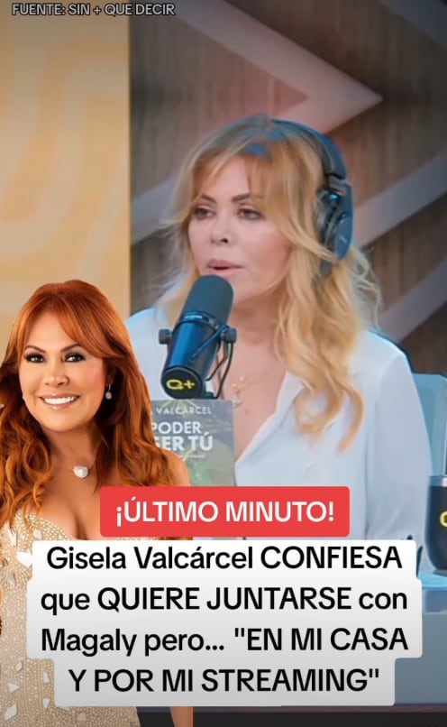 Gisela Valcárcel no se cierra a la posibilidad de juntarse con Magaly Medina.