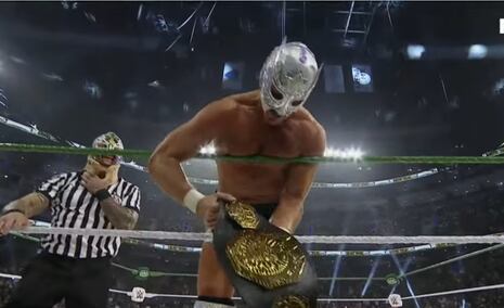 El Grande Americano venció a Dominik Mysterio y ganó el Megacampeonato AAA en Triplemanía 34 | VIDEO