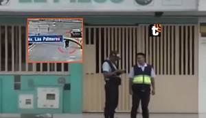 ¡Terror en Los Olivos! Atacan con más de 16 balazos a centro médico y cámara capta todo