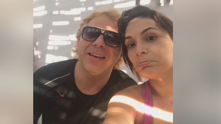 Cristian Castro y Evelyn Vela
