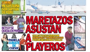 MARETAZOS ASUSTAN A PLAYEROS