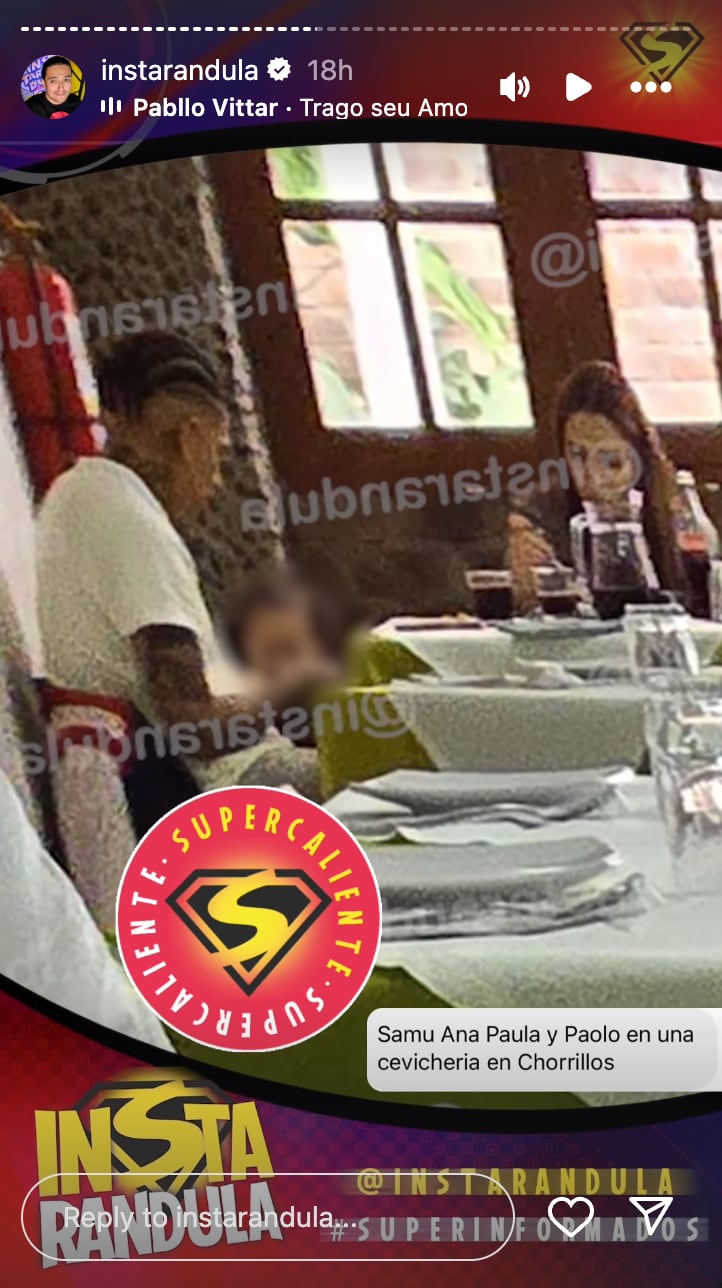 Paolo y Ana Paula almorzando juntos