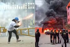 ¡Batalla campal en Carabayllo! Más de 400 familias se enfrentan a la Policía por desalojo de terrenos en Torre Blanca