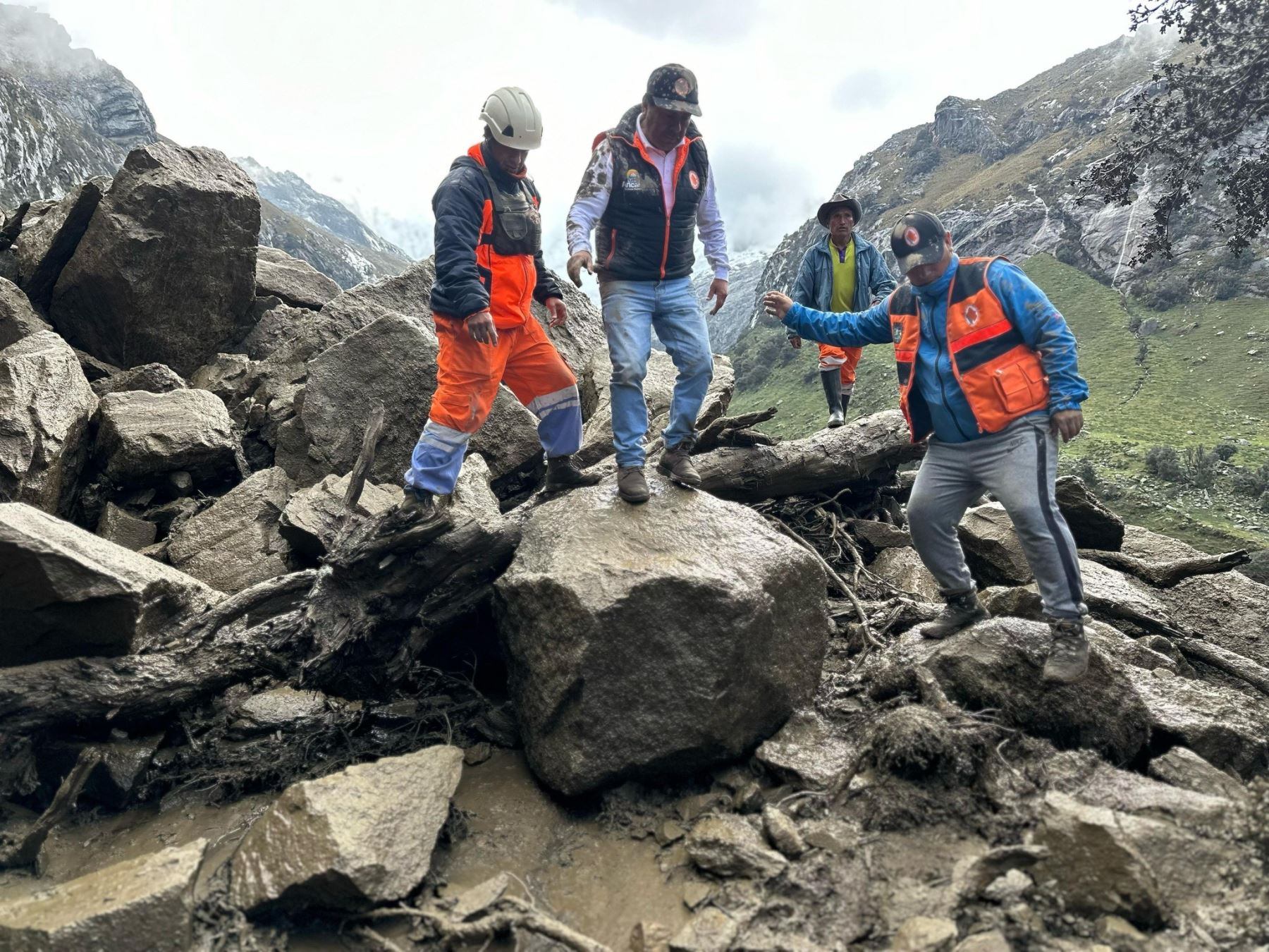 Desborde de río en Huaraz, Áncash. Foto: Andina
