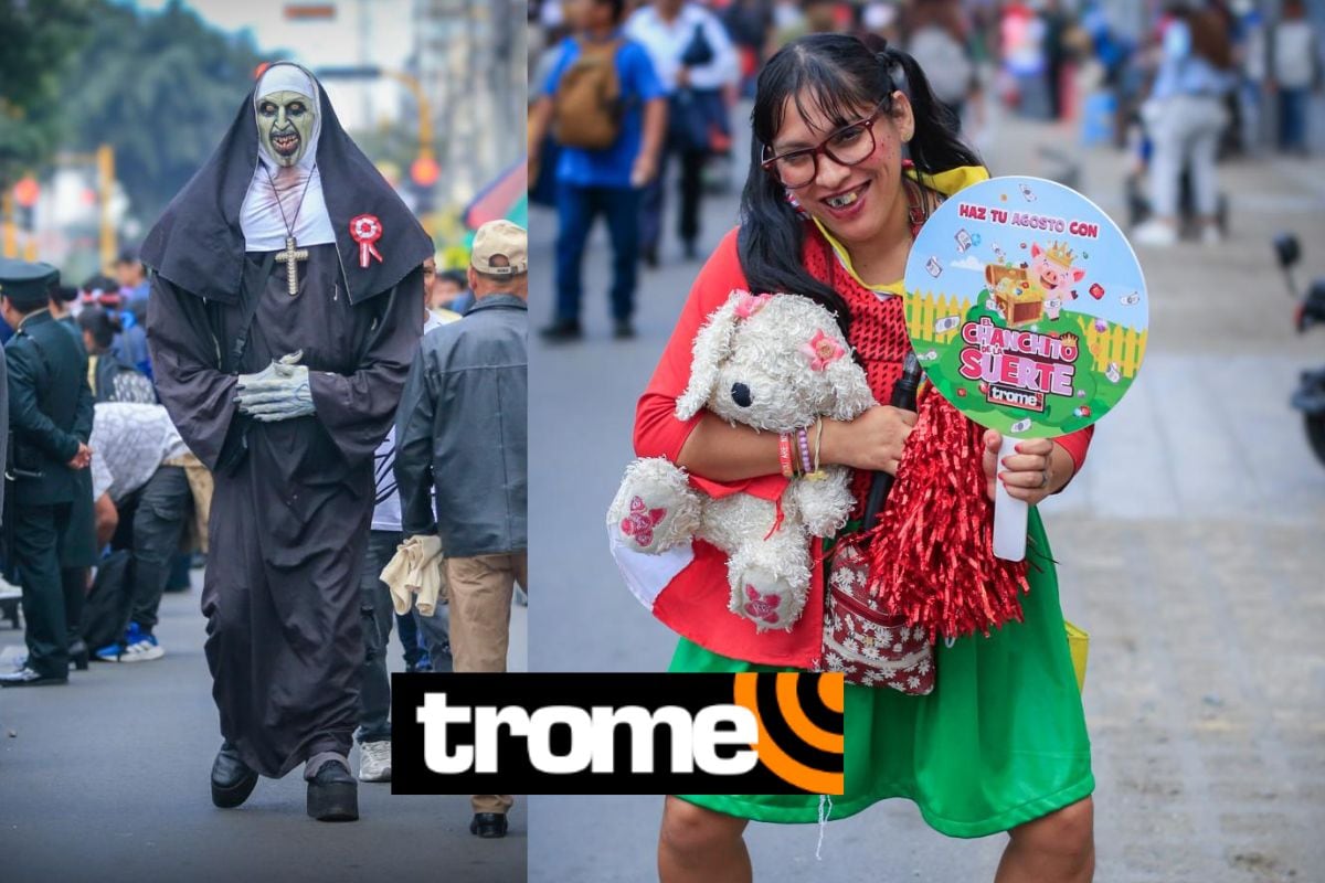 La Monja y la Chilindrina lo dieron todo en esta Gran Parada y Desfile Militar. Ellos alegraron el 29 de julio. Foto: César Bueno/Trome.