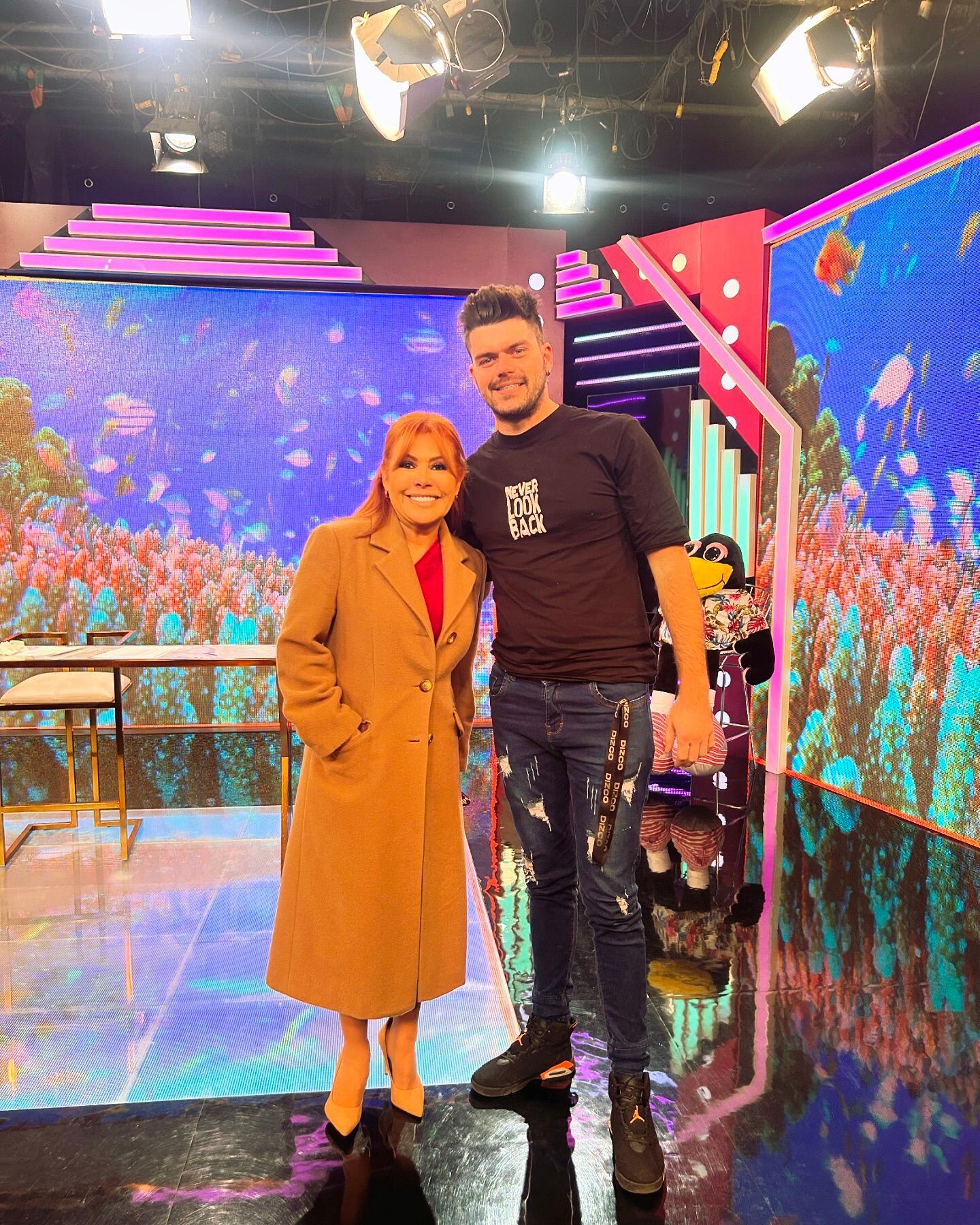 Magaly Medina y DJ TexBeat cuando todo era felicidad. Foto: Instagram.