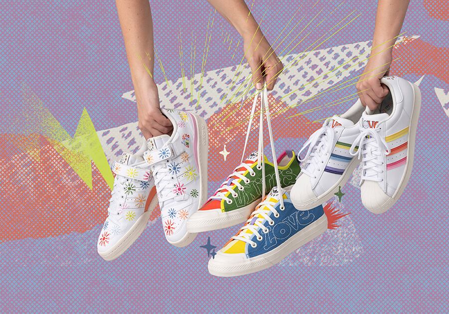 La marca lanzará una colección Pride de más de 30 piezas junto con una campaña global que destacará a miembros influyentes y aliados de la comunidad LGBTQ+. (Foto: Adidas)