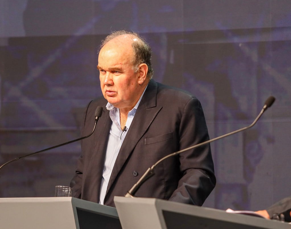 Candidato Rafael López Aliaga participa este martes en la quinta fecha del ciclo de debates presidenciales del JNE (Foto: JNE)