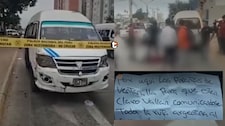 ¡Sicario en bicicleta mata a chofer de combi! Extorsionadores enviaron fotos del crimen para sembrar terror