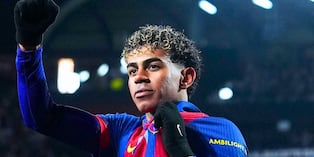 Lamine Yamal festeja su anotación ante Albacete (Foto: Getty Images)