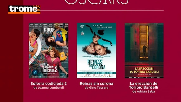 Las tres películas peruanas que optarían por tener una nominación en los Oscar 2024.