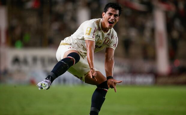 El Tunche Rivera anotó un doblete a FBC Melgar. (Foto: Fernando Sangama/ @photo.gec)