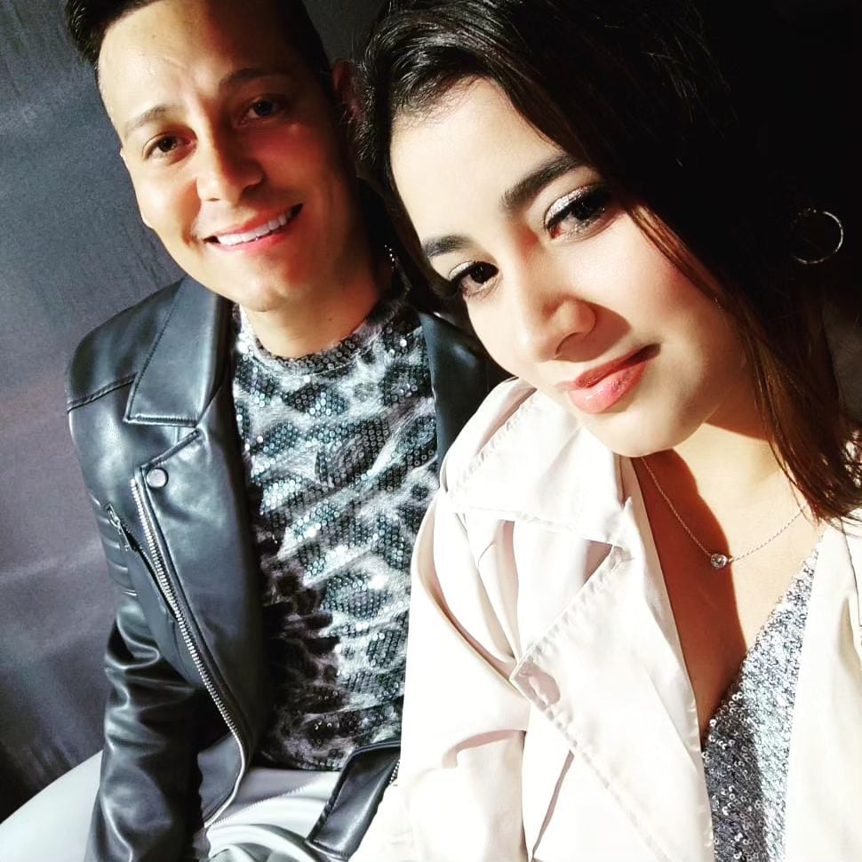 Luigui Carbajal y su esposa Diana García