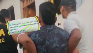 ¡Con las manos en la masa! Capturan a ‘Turrón’ justo cuando recibía pago por extorsión en obra escolar de Pacasmayo