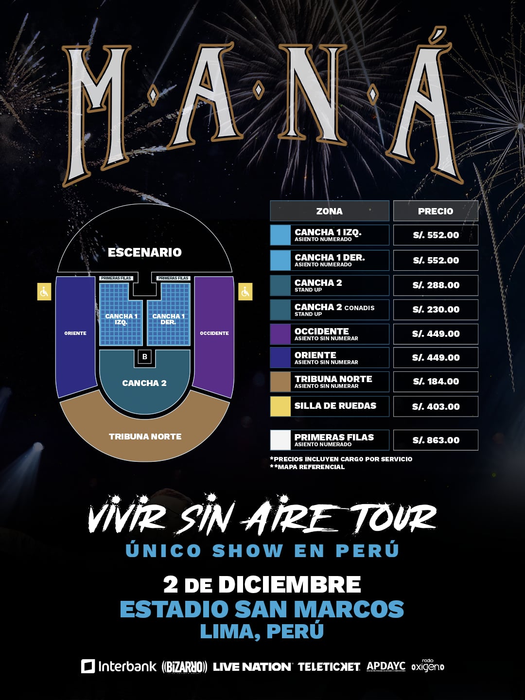 MANÁ llega a Lima