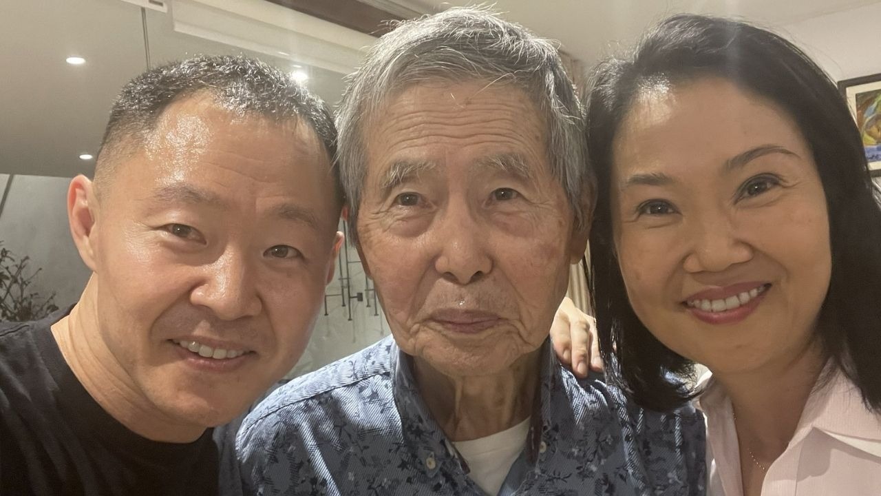 Kenji, Alberto y Keiko Fujimori