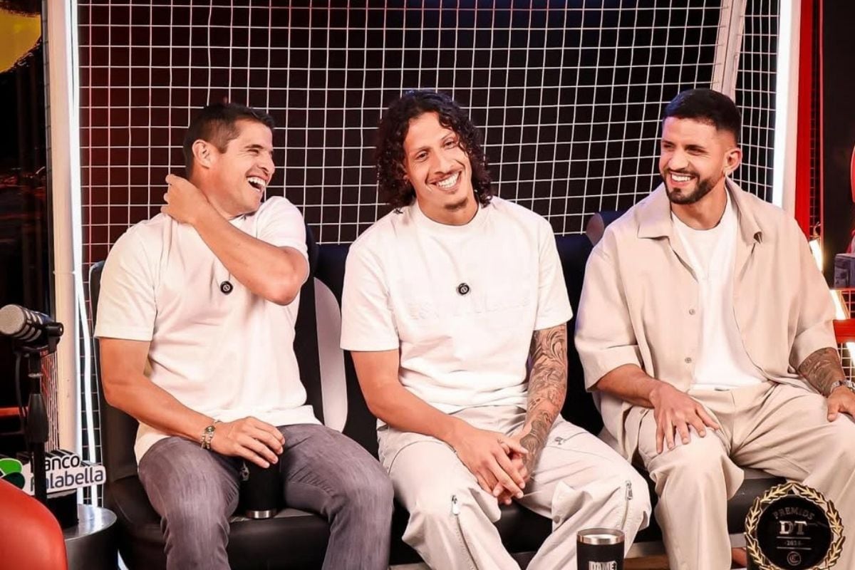 William Riveros acudió junto a Aldo Corzo y Matías Di Benedetto (Foto: @Enfocados)