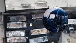 ¡MADRUGADA DE FUEGO! 12 buses informales quedaron reducidos a cenizas en cochera de Oquendo