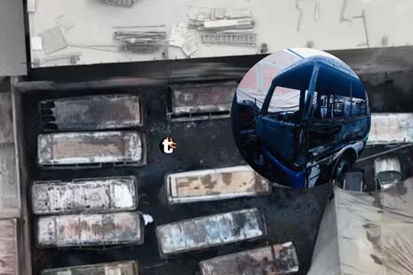 ¡MADRUGADA DE FUEGO! 12 buses informales quedaron reducidos a cenizas en cochera de Oquendo