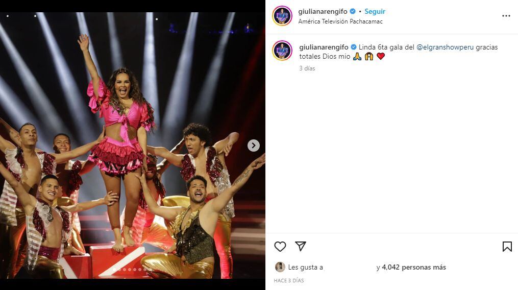 Giuliana Rengifo desactiva comentarios en su Instagram tras nueva polémica con abogado. (Foto: Captura de IG)