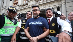 Geiner Alvarado fue trasladado de la carceleta del Poder Judicial al penal de Ancón II | VIDEO