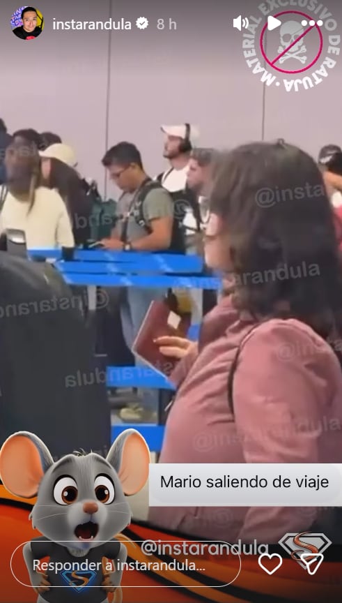 Mario Irivarren captado en el aeropuerto tras serle infiel a Onelia Molina en juerga en Argentina.