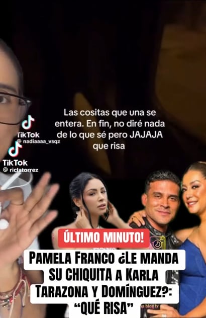 Pamela Franco y su sorpresiva publicación mientras Karla Tarazona afirma que Christian Domínguez quiso volver con ella antes de estar con la cumbiambera.