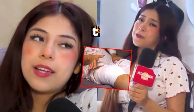 Popular tiktoker Zully sufrió caída con un espojo, se hizo varios cortes y resultó con 40 puntos.
