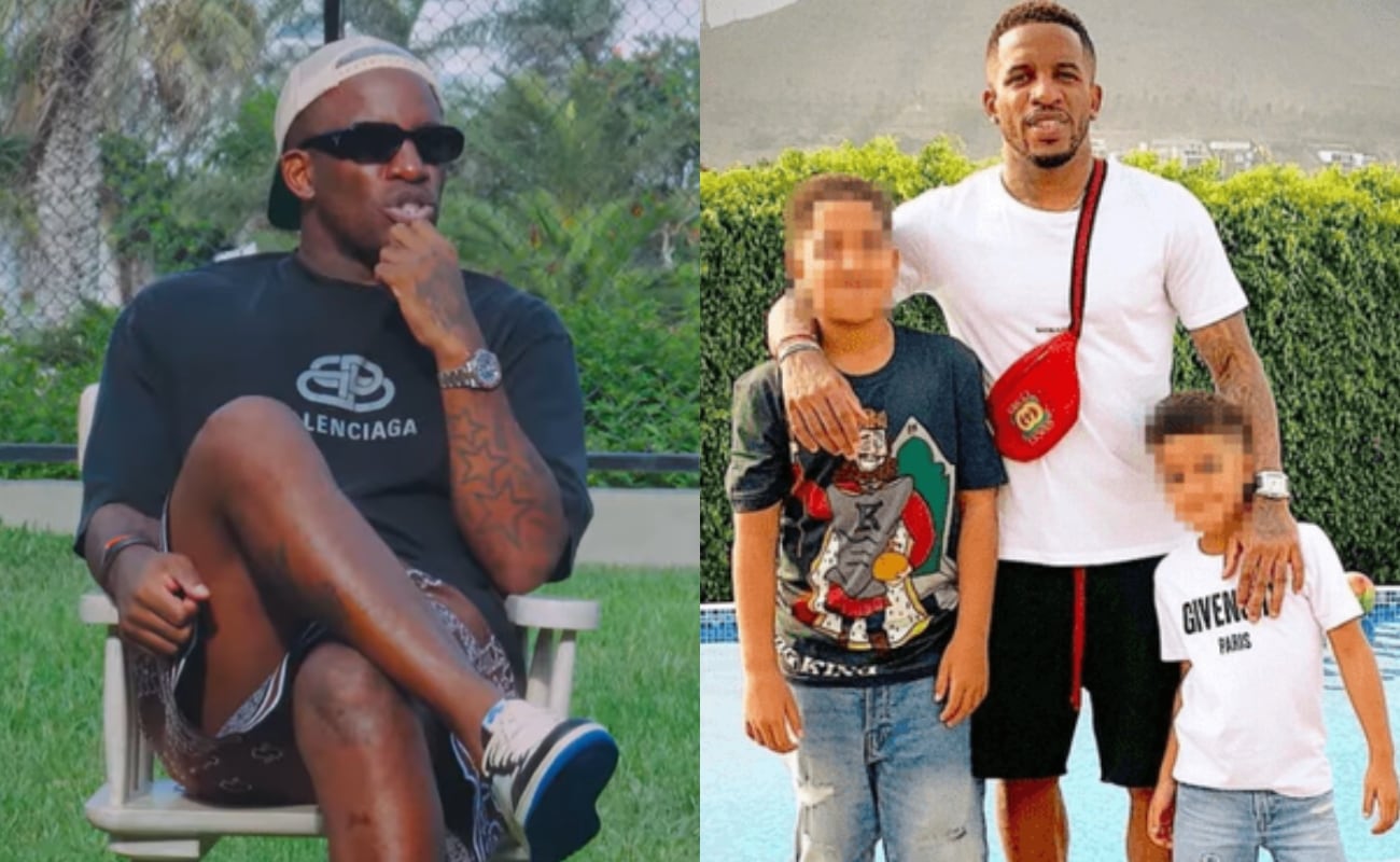 Jefferson Farfán reveló que quiere ser padre una vez más. En la foto con dos de sus cuatro hijos.