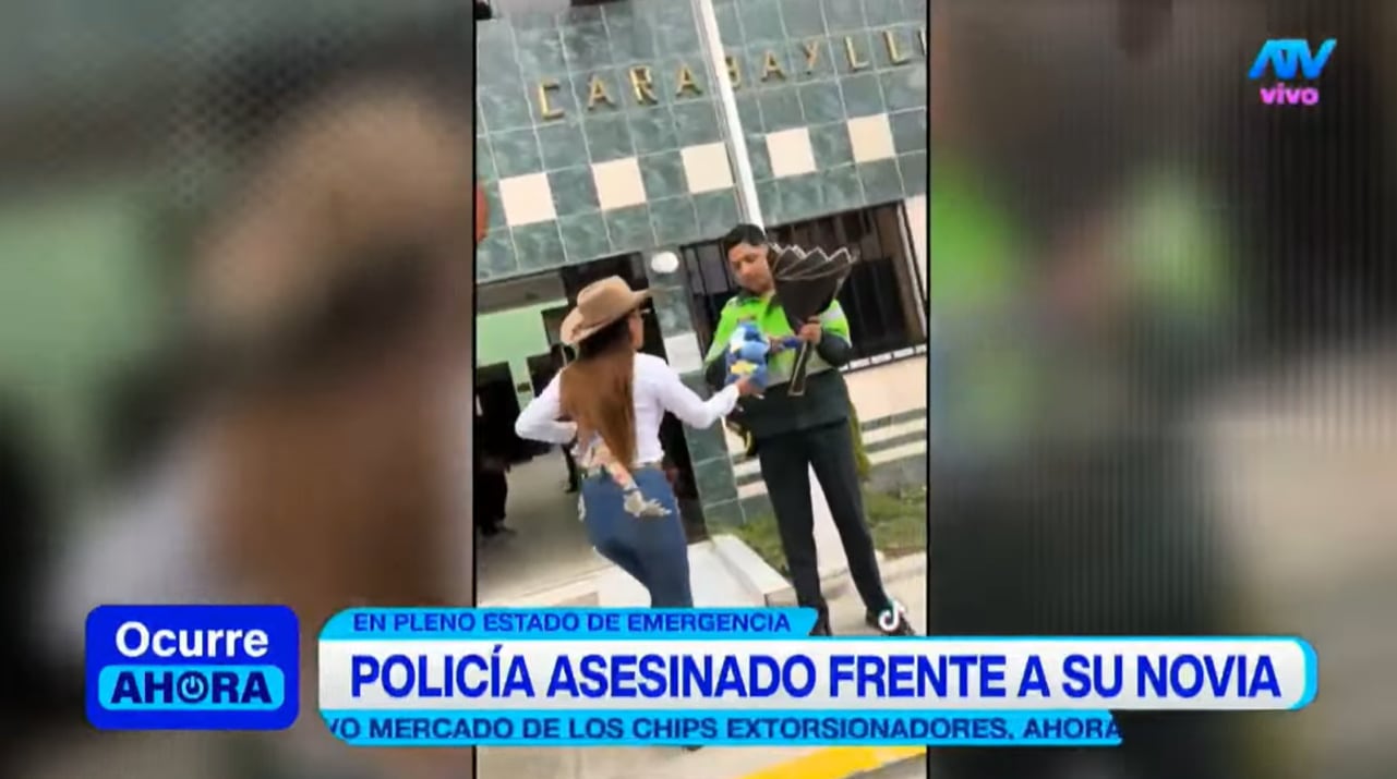 Hace solo una semana, policía asesinado en Carabayllo en pleno estado de emergencia, era sorprendido por su novia en su comisaría.