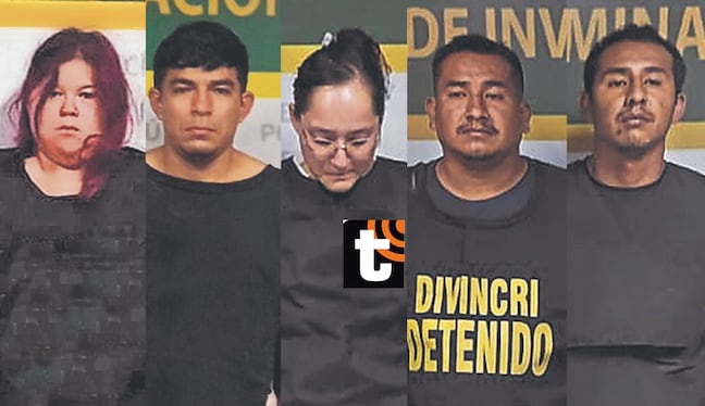 Los detenidos fueron capturados durante un operativo realizado en la región Piura.