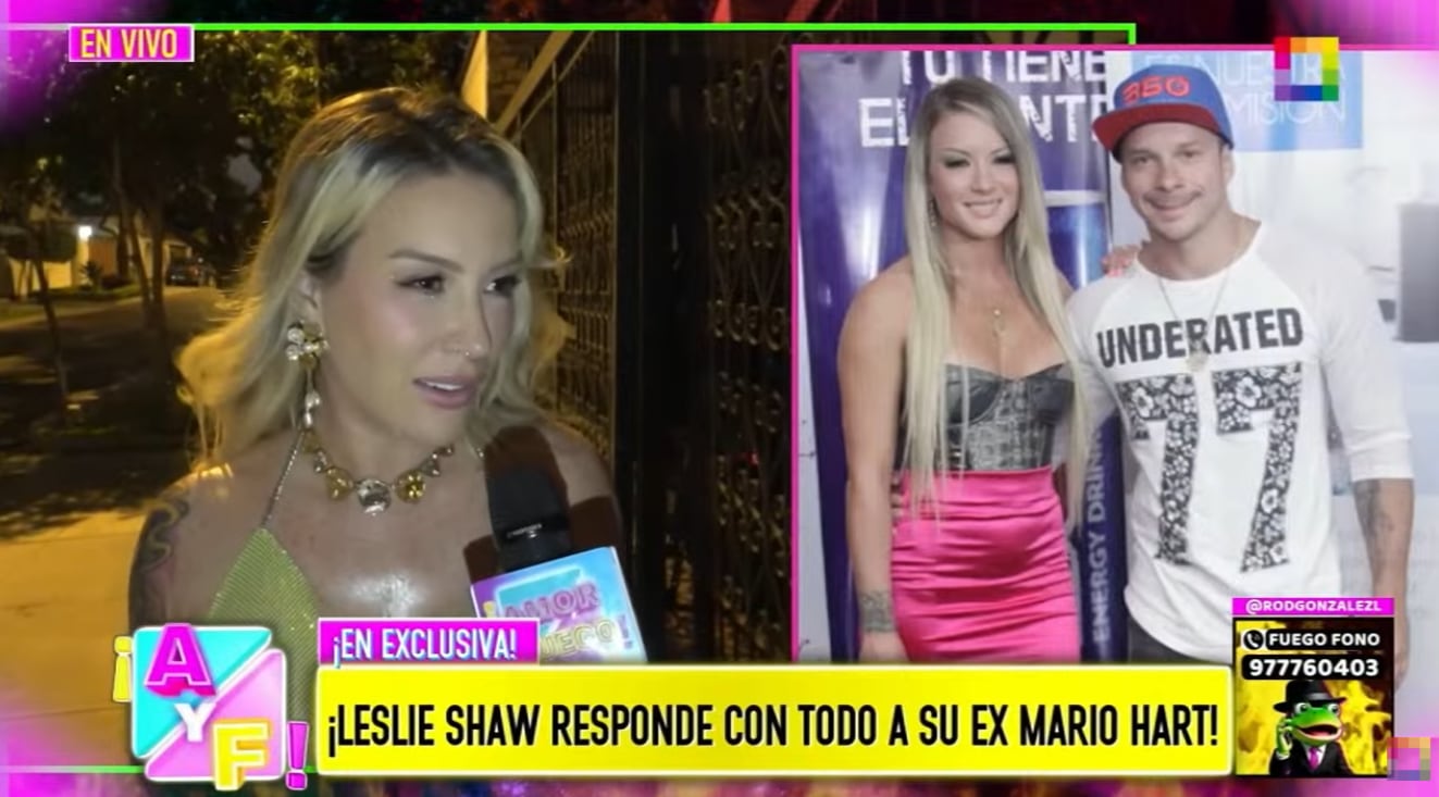 Leslie Shaw descarta volver a cantar por Mario Hart.