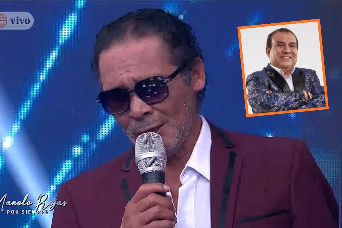 Kike Suero se emocionó al dedicar tema a Manolo Rojas. (Captura América Tv)
