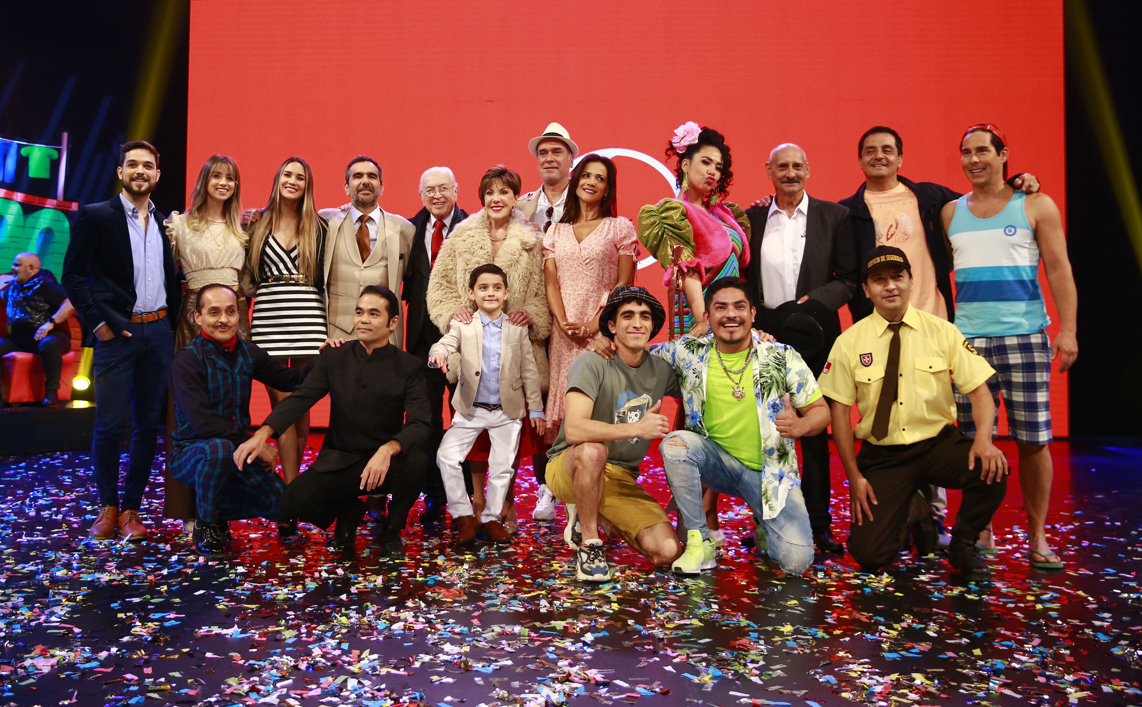 Elenco oficial de actores de la novena temporada de "Al fondo hay sitio". (Foto: Allen Quintana)