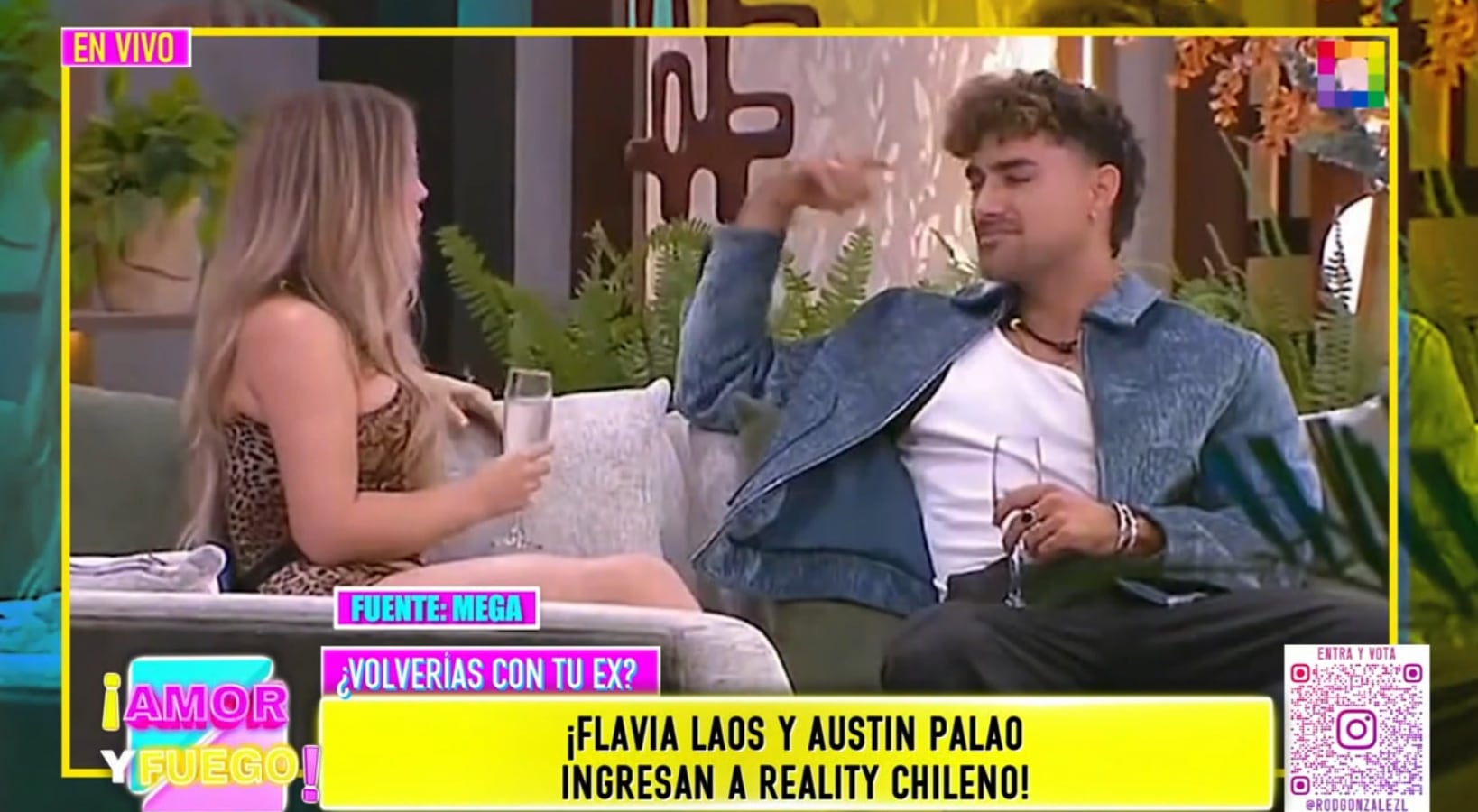 Flavia Laos y Austin Palao conversan luego de tres años de haber terminado.