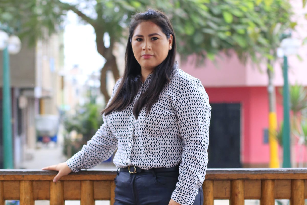 Karina Pujay, abogada y presidenta del Colectivo Ley Cáncer Infantil Perú. Foto: César Bueno.