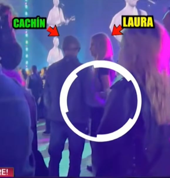 Carlos Alcántara y Laura Huarcayo en concierto de Ed Sheeran. (Magaly Tv, La Firme)