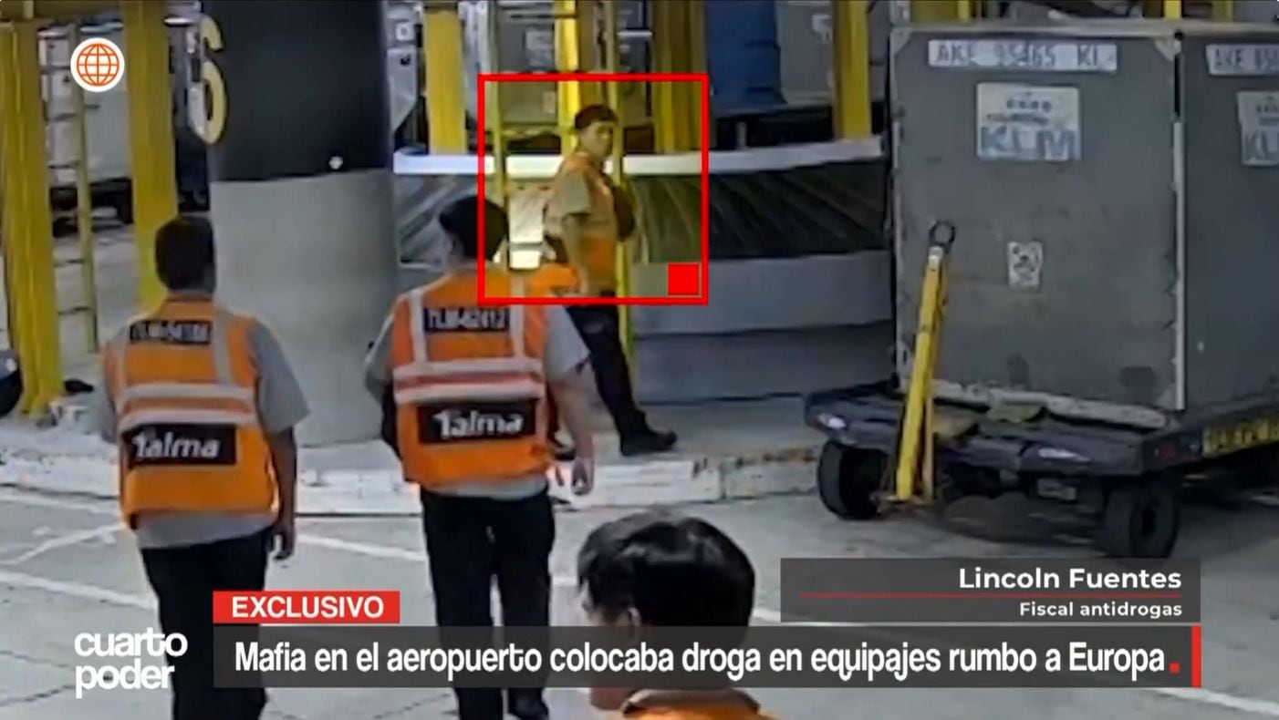 Trabajadores de Talma ponían droga en maletas. Foto: Cuarto Poder