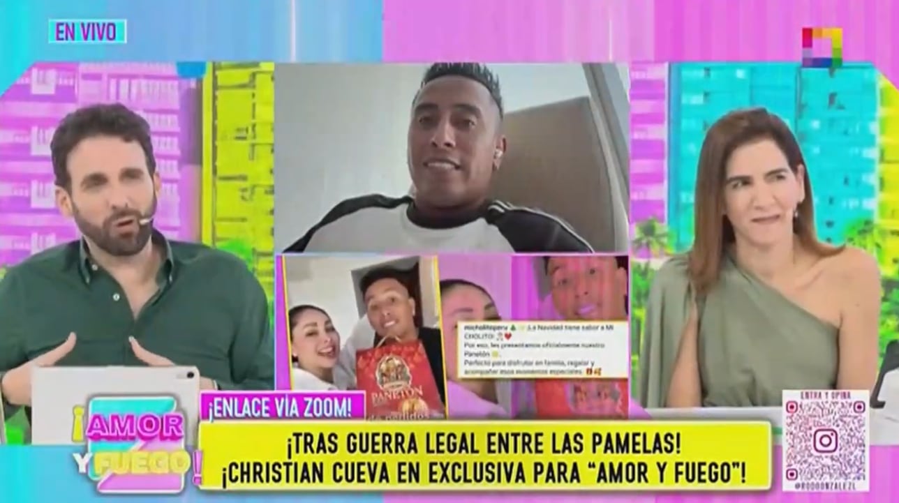 Christian Cueva indica que responderá todo lo dicho por Pamela López en el último programa de AYF del 2026.
