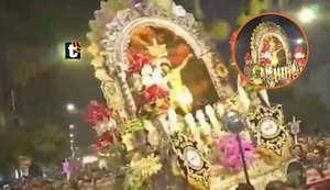¡Susto en procesión del Señor de los Milagros! Anda casi cae al piso al cargarla y fieles gritan