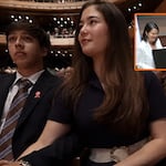 Aparece con su novio en la ceremonia de su madre, Keiko Fujimori