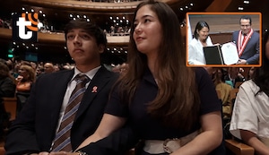 Kyara Villanella aparece con su novio en la ceremonia de entrega de credenciales de Keiko y desata revuelo