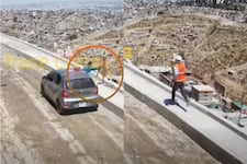 Arequipa: Cámara de video registra robo de costoso equipo topográfico en plenas labores